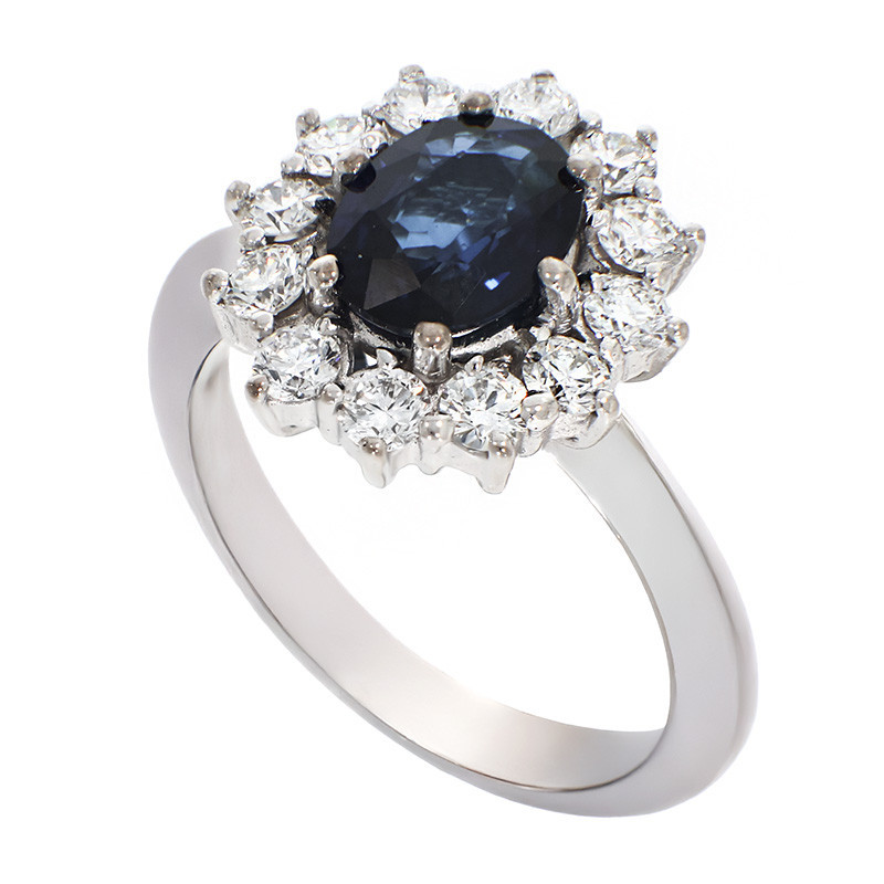 Inel De Logodna, Aur Alb, 18 k, 5.36 gr, cu Diamante, Cod Produs: 845996 - Tezaurshop.ro