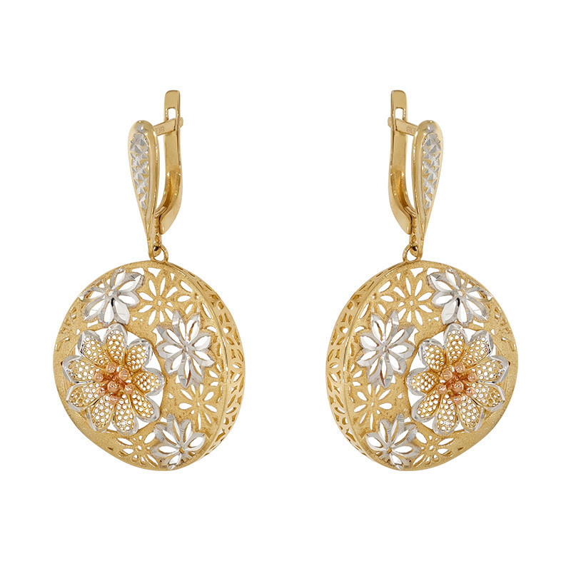 Cercei, Aur Mixt, 14 k, 7.3 gr, Cod Produs: 846544 - Tezaurshop.ro