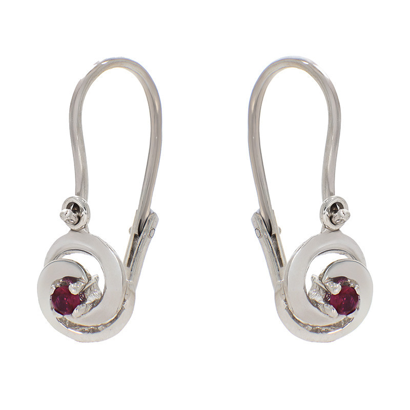 Cercei, Aur Alb, 14 k, 2.12 gr, Cod Produs: 846728 - Tezaurshop.ro