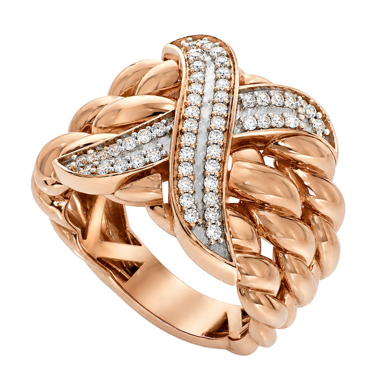 Inel, Aur Roz, 18 k, 6.56 gr, Cod Produs: 849613 - Tezaurshop.ro