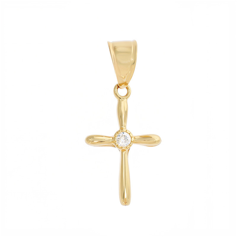 Pandantiv Cruce, Aur Galben, 14 k, 0.69 gr, Cod Produs: 853348 - Tezaurshop.ro