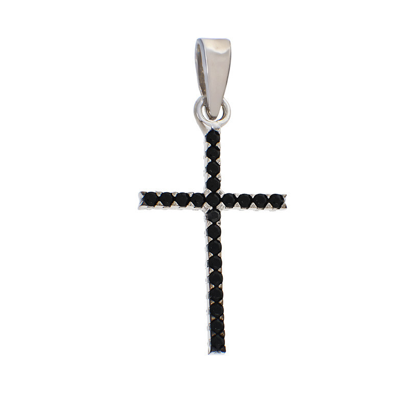 Pandantiv Cruce, Aur Alb, 14 k, 0.88 gr, Cod Produs: 853432 - Tezaurshop.ro
