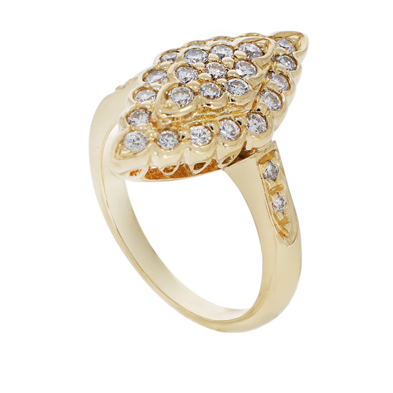 Inel, Aur Galben, 18 k, 8.05 gr, cu Diamante, Cod Produs: 854658 - Tezaurshop.ro