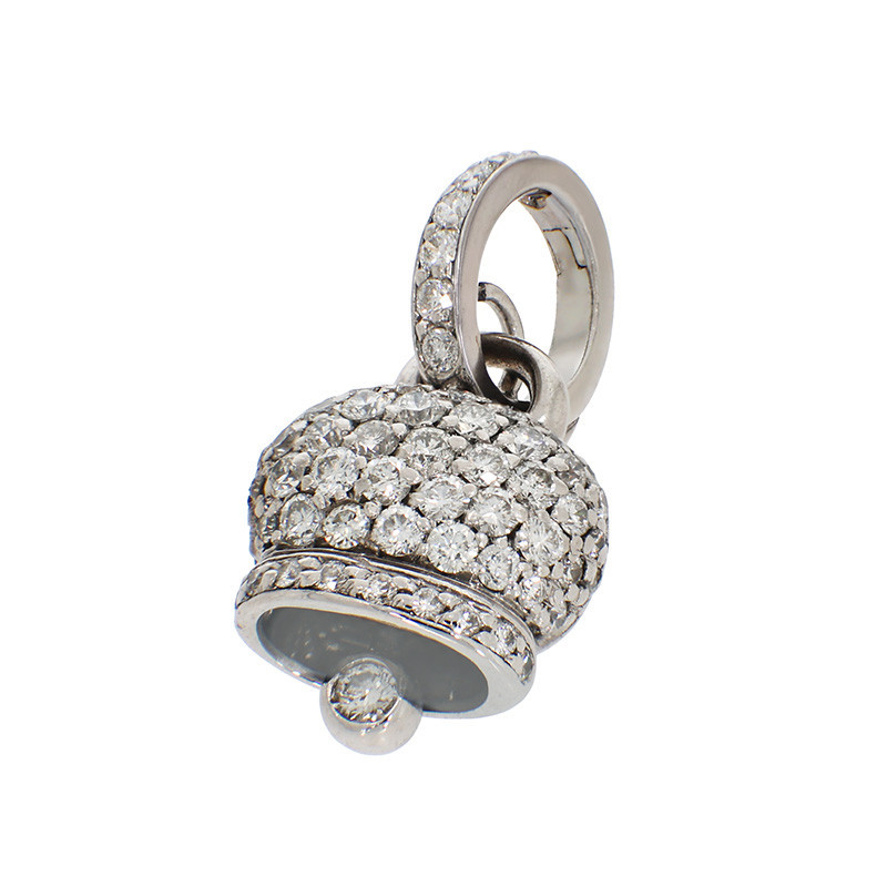 Pandantiv, Aur Alb, 18 k, 3.87 gr, cu Diamante, Cod Produs: 855669 - Tezaurshop.ro