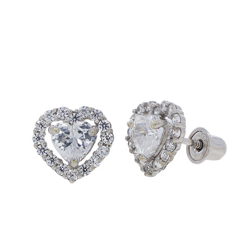 Cercei, Aur Alb, 14 k, 0.9 gr, Cod Produs: 856705 - Tezaurshop.ro