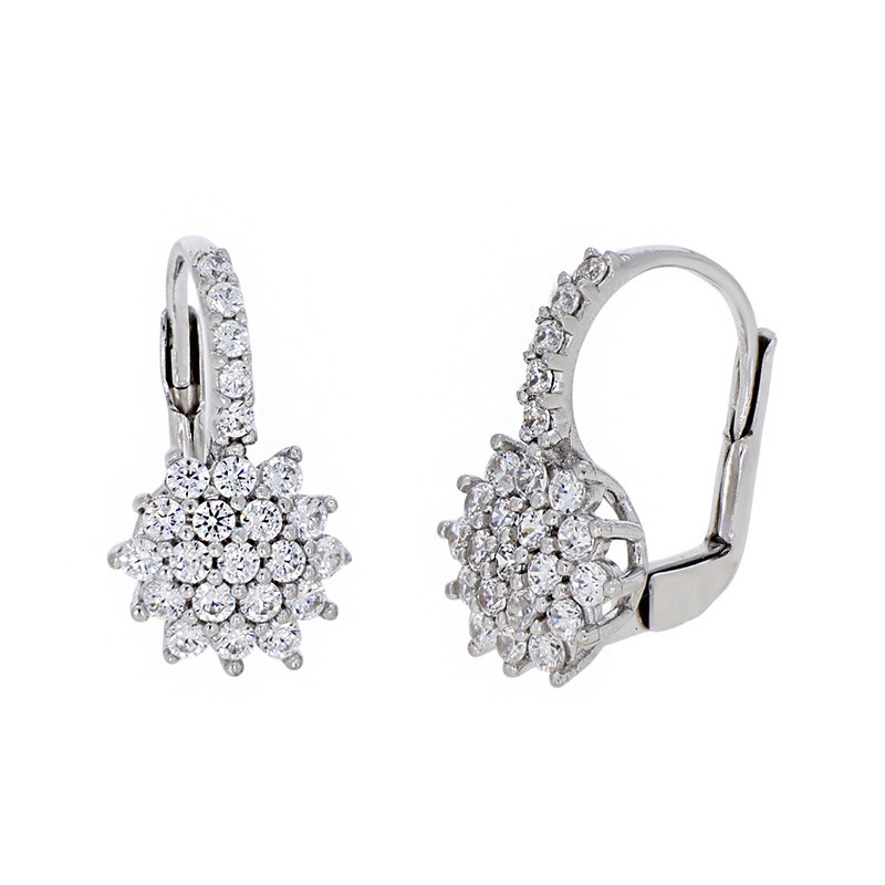 Cercei, Aur Alb, 18 k, 4.08 gr, Cod Produs: 856922 - Tezaurshop.ro