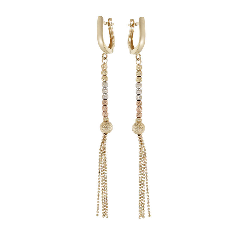 Cercei, Aur Mixt, 14 k, 3.06 gr, Cod Produs: 857428 - Tezaurshop.ro