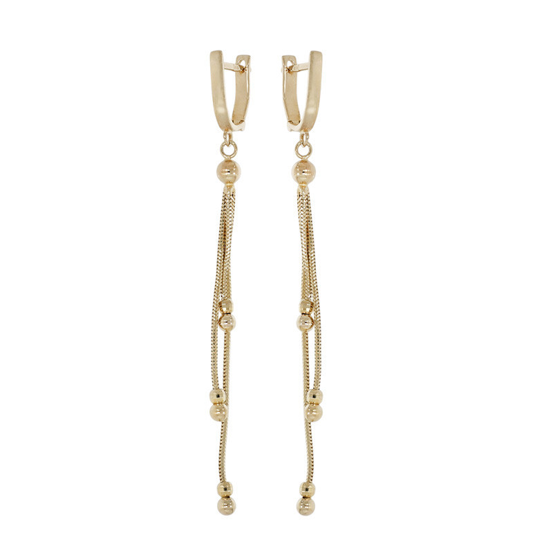 Cercei, Aur Galben, 14 k, 3.46 gr, Cod Produs: 857795 - Tezaurshop.ro