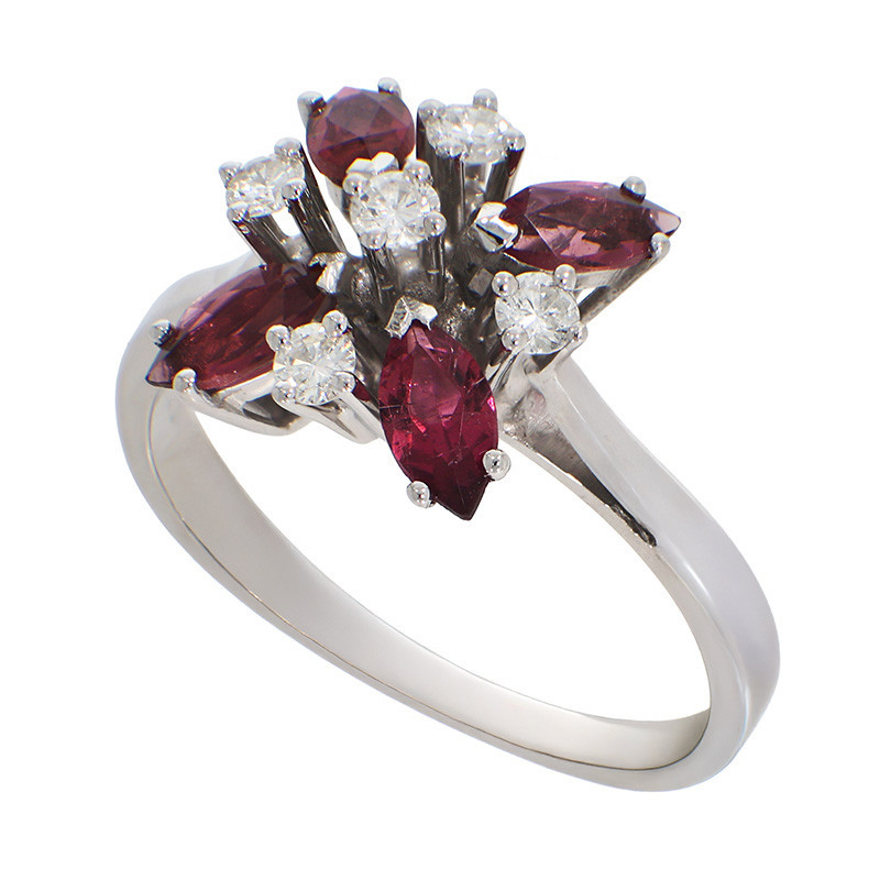 Inel, Aur Alb, 14 k, 3.97 gr, cu Diamante, Cod Produs: 858576 - Tezaurshop.ro