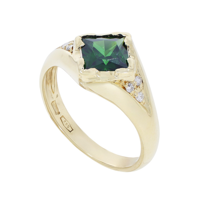 Inel, Aur Galben, 18 k, 3.76 gr, cu Diamante, Cod Produs: 859587 - Tezaurshop.ro