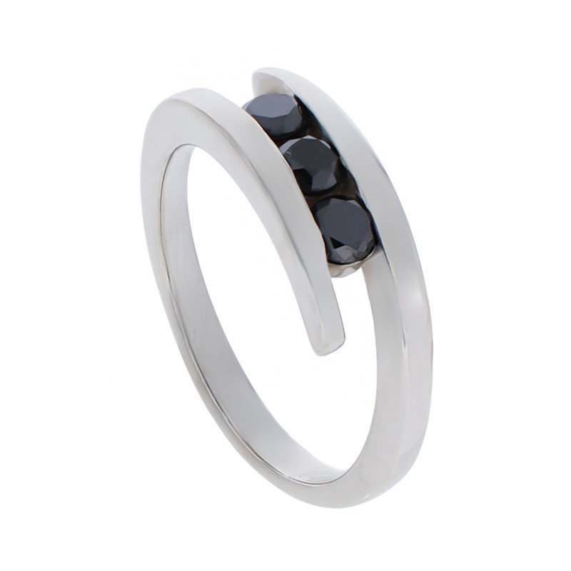 Inel, Aur Alb, 14 k, 2.9 gr, cu Diamante, Cod Produs: 859726 - Tezaurshop.ro