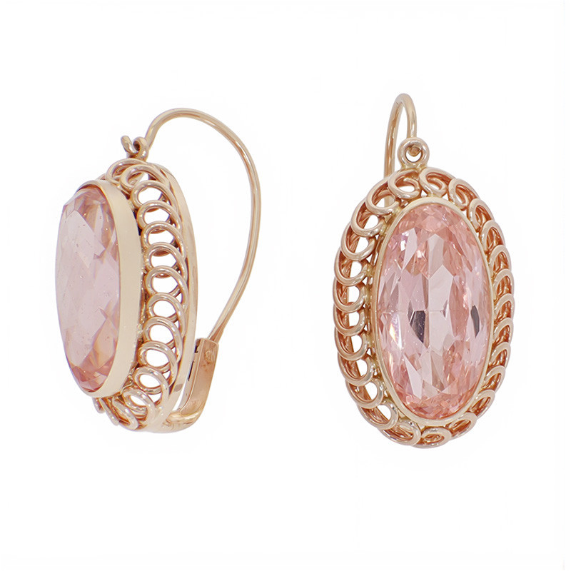 Cercei, Aur Roz, 14 k, 6.95 gr, Cod Produs: 859752 - Tezaurshop.ro