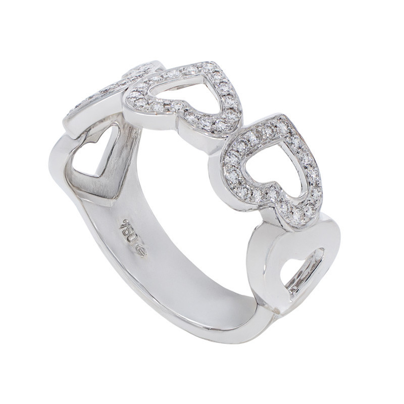 Inel, Aur Alb, 18 k, 6.22 gr, cu Diamante, Cod Produs: 859916 - Tezaurshop.ro