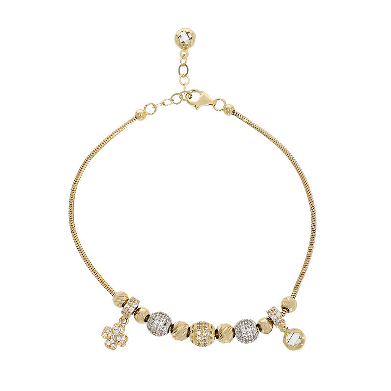 Bratara, Aur Mixt, 14 k, 6.03 gr, Cod Produs: 860235 - Tezaurshop.ro