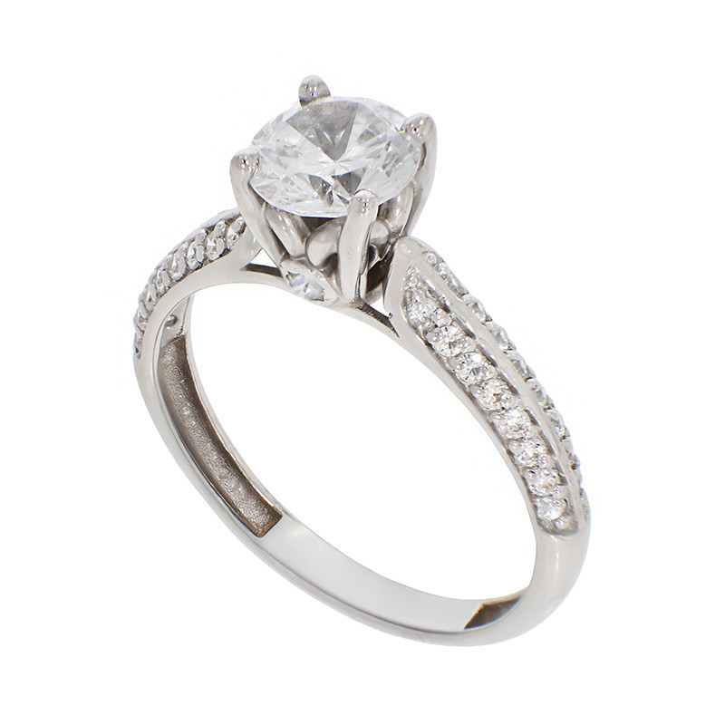 Inel De Logodna, Aur Alb, 18 k, 2.72 gr, Cod Produs: 860893 - Tezaurshop.ro