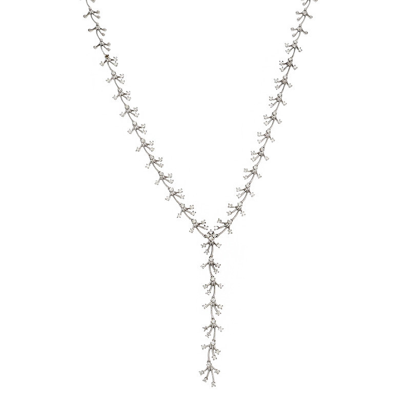 Colier, Aur Alb, 18 k, 25.23 gr, cu Diamante, Cod Produs: 861029 - Tezaurshop.ro