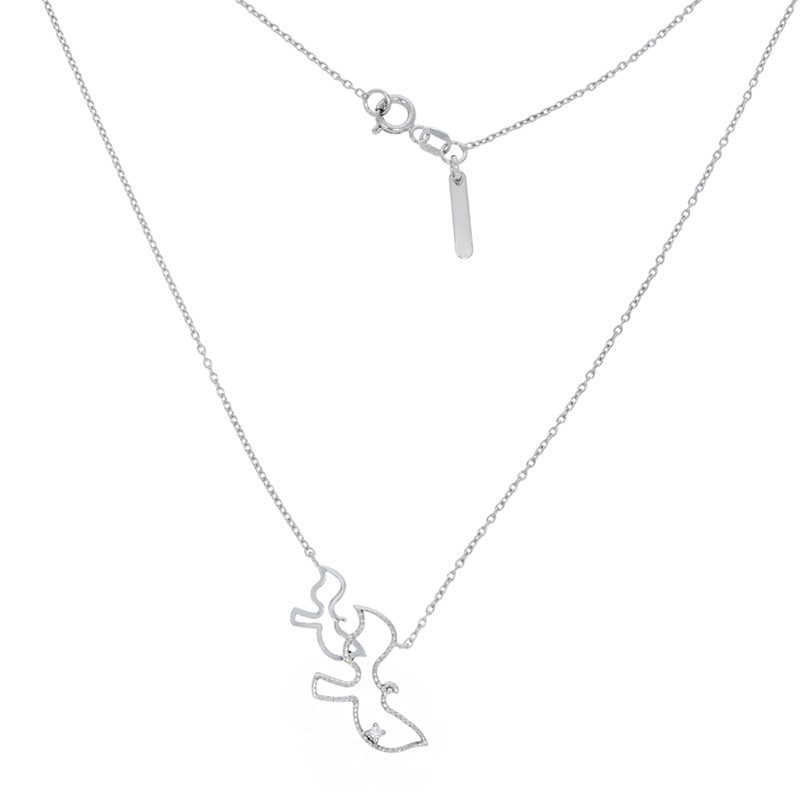 Colier, Aur Alb, 14 k, 2.48 gr, Cod Produs: 861740 - Tezaurshop.ro