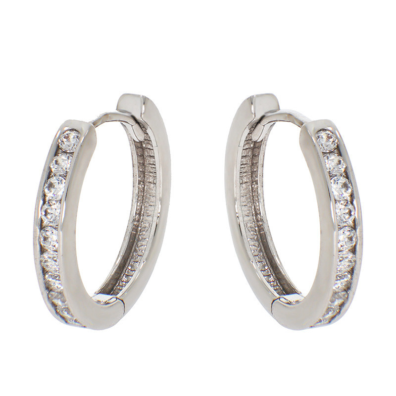 Cercei, Aur Alb, 14 k, 2.47 gr, Cod Produs: 861838 - Tezaurshop.ro