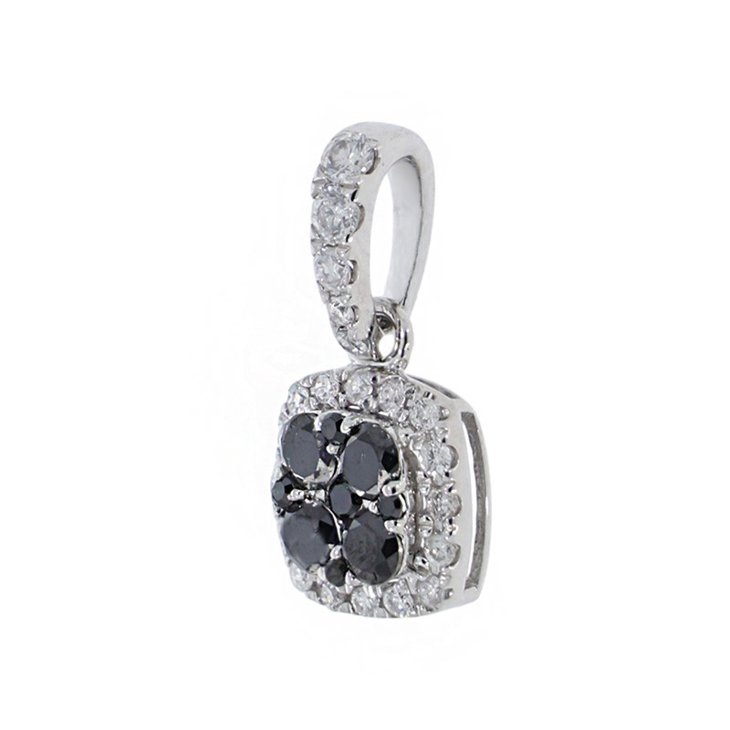 Pandantiv, Aur Alb, 18 k, 0.52 gr, cu Diamante, Cod Produs: 861874 - Tezaurshop.ro