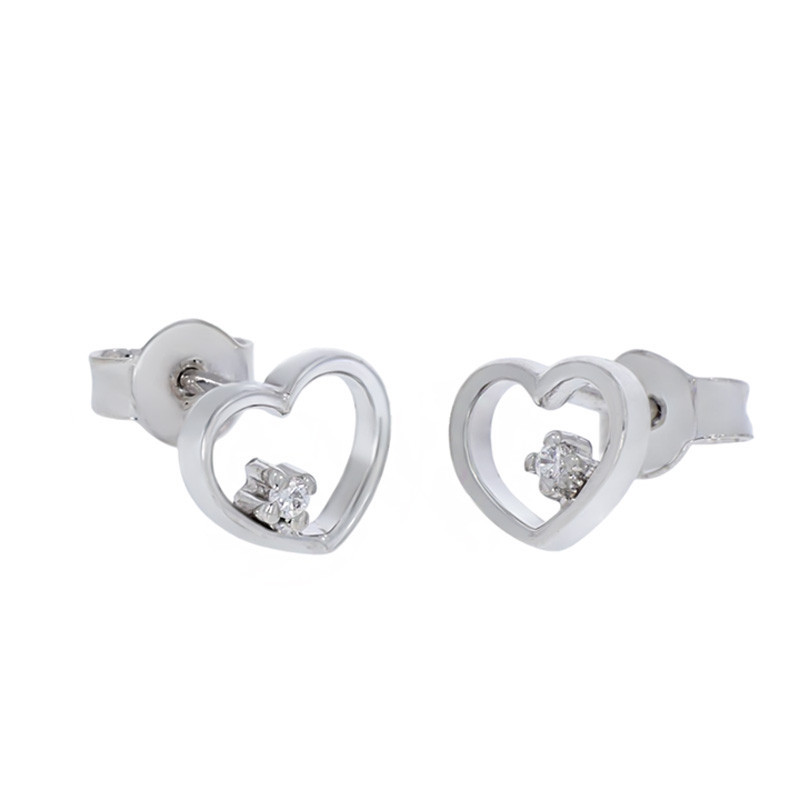 Cercei, Aur Alb, 14 k, 1.4 gr, Cod Produs: 861956 - Tezaurshop.ro