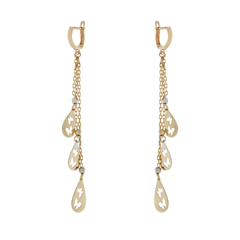 Cercei, Aur Mixt, 14 k, 4.11 gr, Cod Produs: 863758 - Tezaurshop.ro