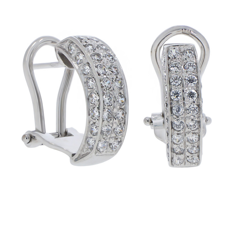 Cercei, Aur Alb, 18 k, 6.12 gr, Cod Produs: 864860 - Tezaurshop.ro