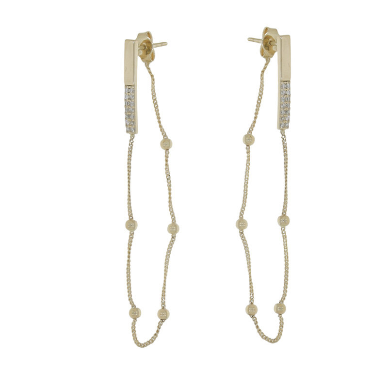 Cercei, Aur Galben, 14 k, 2.93 gr, Cod Produs: 865452 - Tezaurshop.ro