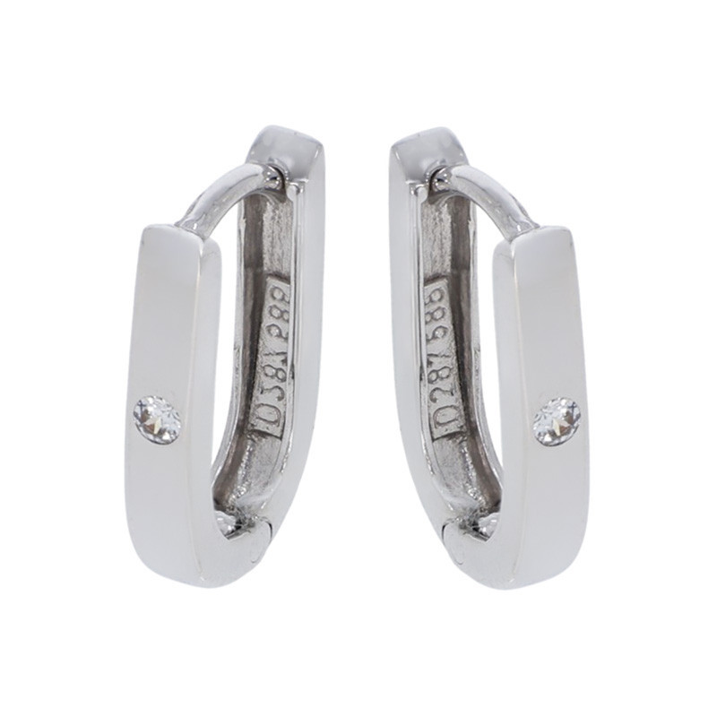 Cercei, Aur Alb, 14 k, 2.41 gr, Cod Produs: 867276 - Tezaurshop.ro