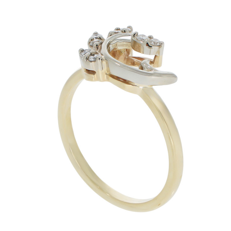 Inel, Aur Mixt, 14 k, 2.73 gr, cu Diamante, Cod Produs: 868088 - Tezaurshop.ro