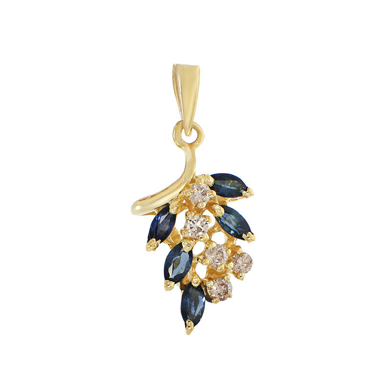 Pandantiv, Aur Galben, 14 k, 1.46 gr, cu Diamante, Cod Produs: 871335 - Tezaurshop.ro