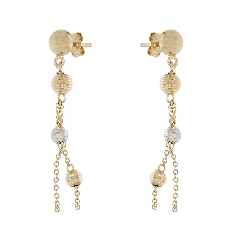 Cercei, Aur Mixt, 14 k, 2.03 gr, Cod Produs: 871392 - Tezaurshop.ro