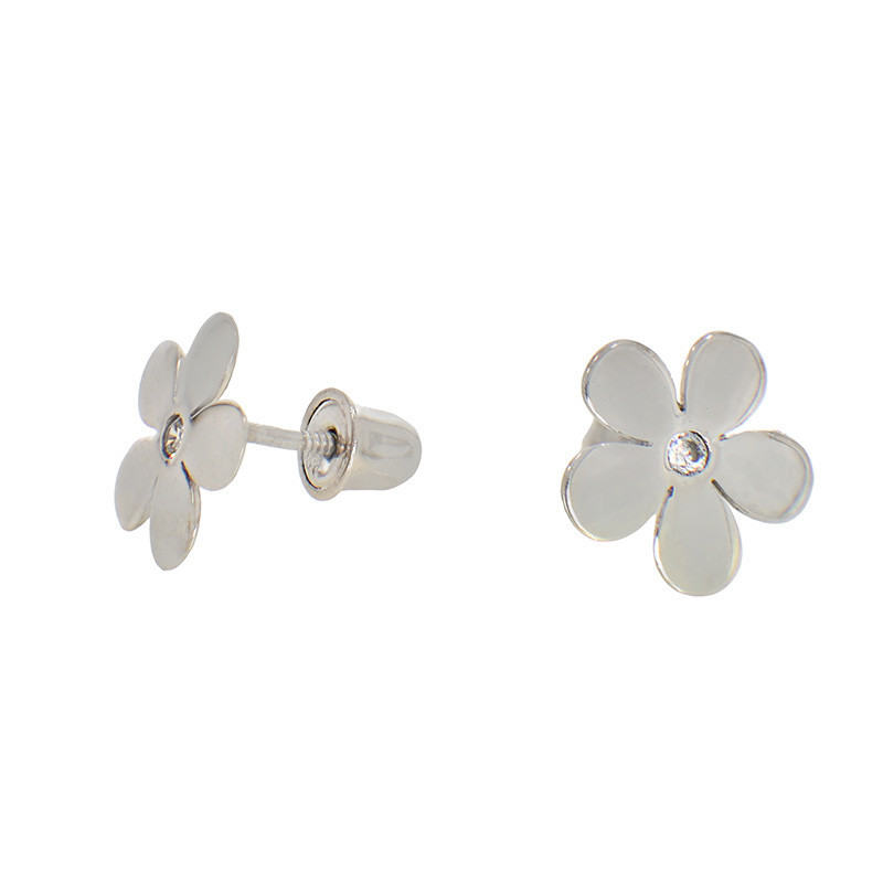 Cercei, Aur Alb, 14 k, 0.71 gr, Cod Produs: 871774 - Tezaurshop.ro