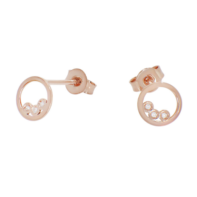 Cercei, Aur Roz, 14 k, 0.79 gr, Cod Produs: 875422 - Tezaurshop.ro
