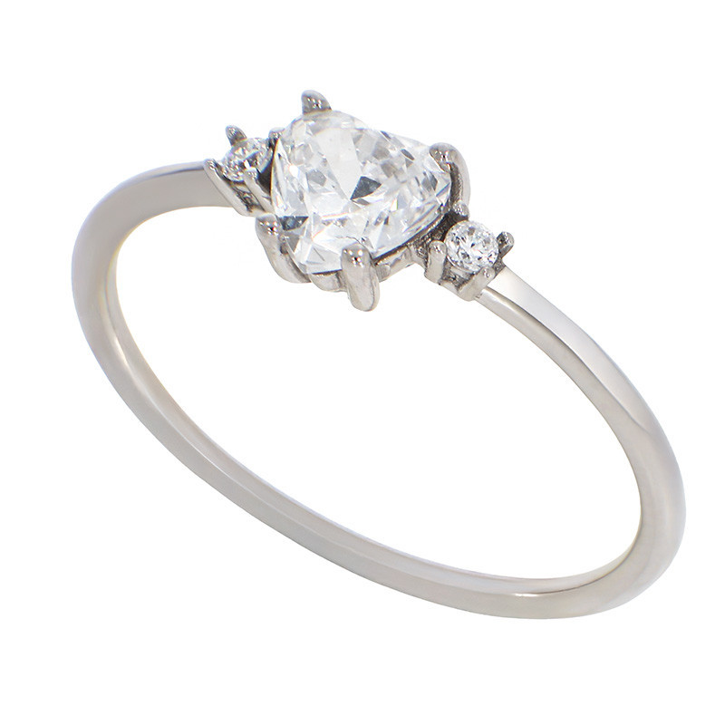 Inel De Logodna, Aur Alb, 14 k, 1.27 gr, Cod Produs: 876210 - Tezaurshop.ro