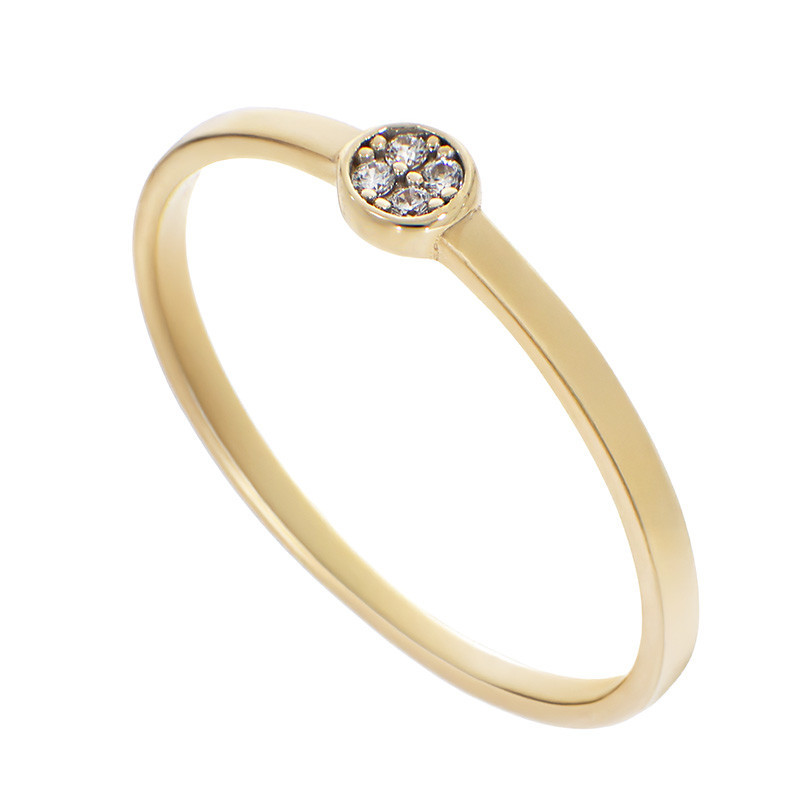 Inel De Logodna, Aur Galben, 14 k, 1.1 gr, Cod Produs: 877429 - Tezaurshop.ro