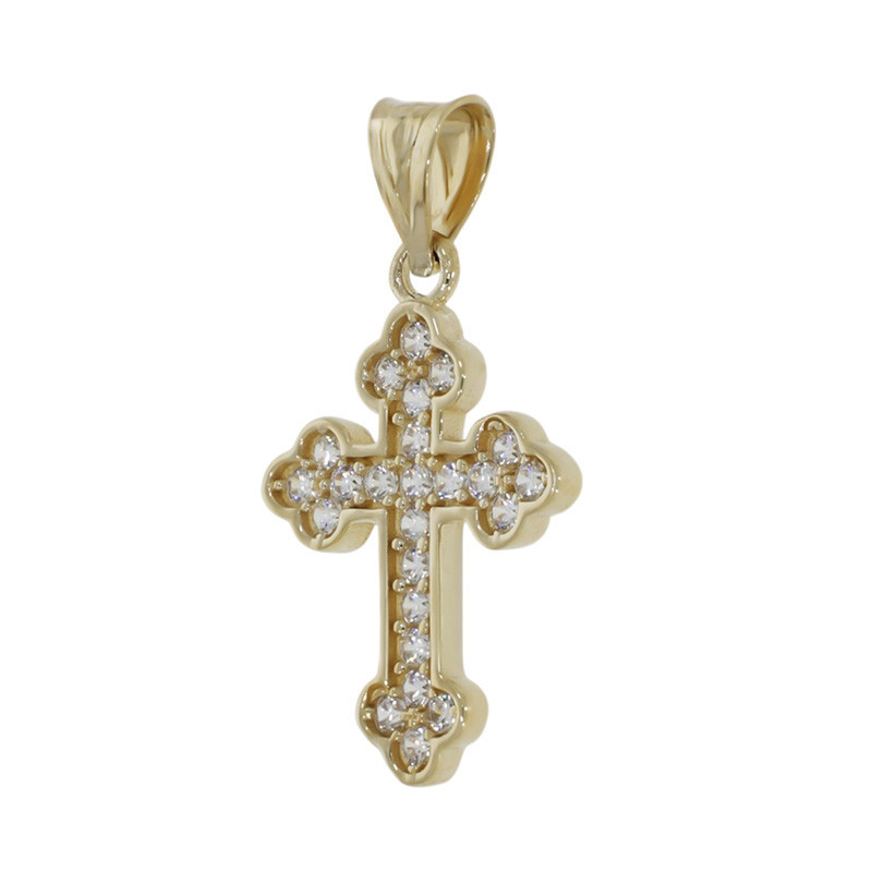 Pandantiv Cruce, Aur Galben, 14 k, 1 gr, Cod Produs: 879754 - Tezaurshop.ro