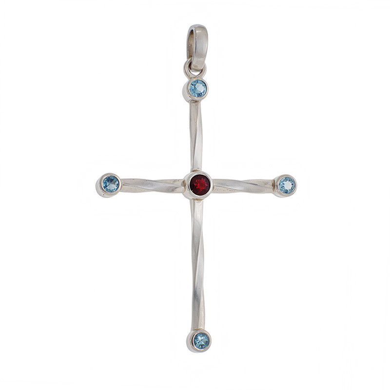 Pandantiv Cruce, Aur Alb, 14 k, 5.15 gr, Cod Produs: 880818 - Tezaurshop.ro