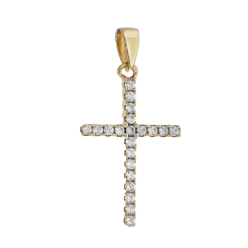 Pandantiv Cruce, Aur Galben, 14 k, 1 gr, Cod Produs: 881638 - Tezaurshop.ro