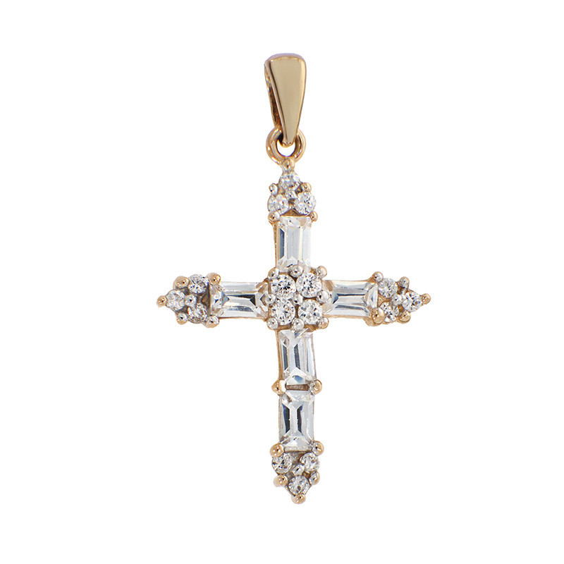 Pandantiv Cruce, Aur Galben, 14 k, 1.73 gr, Cod Produs: 883323 - Tezaurshop.ro