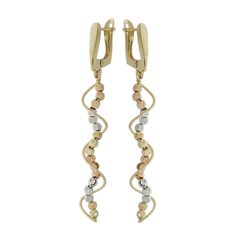 Cercei, Aur Mixt, 14 k, 4.02 gr, Cod Produs: 884801 - Tezaurshop.ro