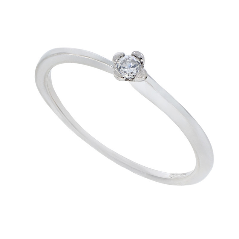 Inel De Logodna, Aur Alb, 14 k, 0.94 gr, Cod Produs: 885622 - Tezaurshop.ro
