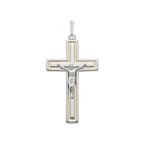 Pandantiv Cruce, Aur Mixt, 14 k, 1.26 gr, Cod Produs: 561352 - 1