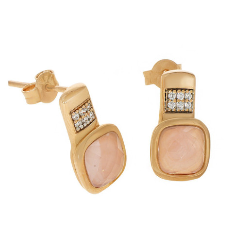 Cercei, Aur Roz, 14 k, 3.11 gr, Cod Produs: 577336 - 1