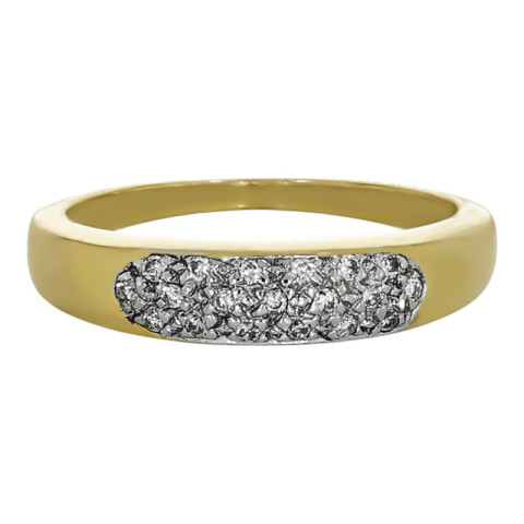 Inel, Aur Mixt, 14 k, 4.25 gr, cu Diamante, Cod Produs: 614755 - 2