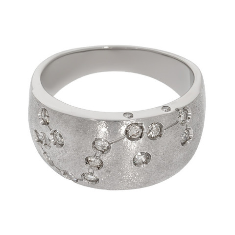 Inel, Aur Alb, 18 k, 9.24 gr, cu Diamante, Cod Produs: 641582 - 2