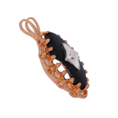 Pandantiv, Aur Roz, 14 k, 2.72 gr, Cod Produs: 645101 - 2