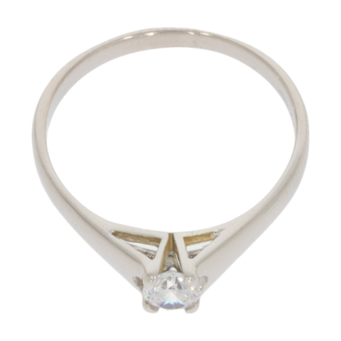 Inel De Logodna, Aur Alb, 14 k, 2.48 gr, Cod Produs: 648478 - 2