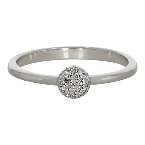 Inel De Logodna, Aur Alb, 14 k, 1.45 gr, cu Diamante, Cod Produs: 651513 - 2