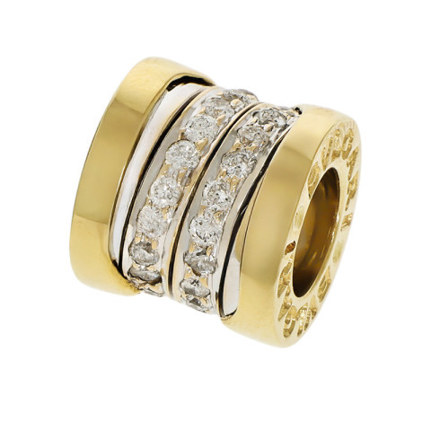 Pandantiv, Aur Mixt, 18 k, 7.54 gr, cu Diamante, Cod Produs: 661738 - 2