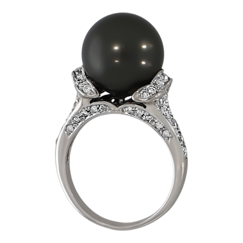 Inel, Aur Alb, 18 k, 8.74 gr, cu Diamante, Cod Produs: 669595 - 2